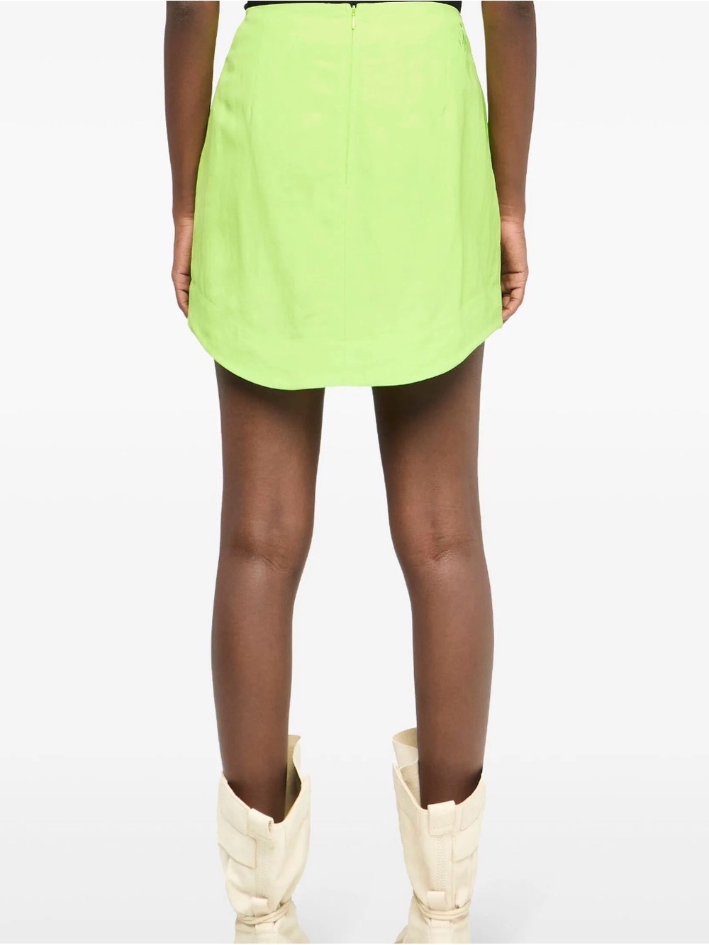 JW ANDERSON Neon Lime Mini Skirt - Picture 3 of 5